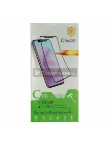 Lámina de cristal templado cerámico iPhone 13 - 13 Pro negro