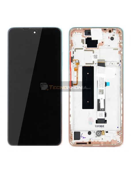 Pantalla LCD display Xiaomi Mi 10T Lite 5G dorada original (Service Pack)