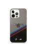 Funda TPU + PC BMW M BMHCP13LMHLPK Tricolor Stripes iPhone 13 Pro transparente