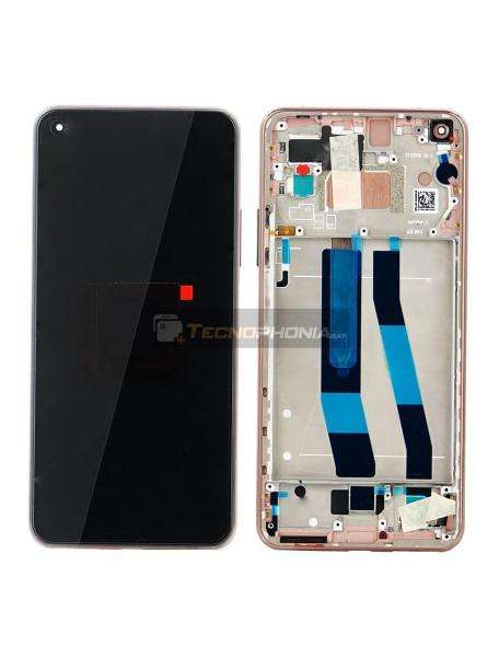 Pantalla LCD display Xiaomi Mi 11 Lite 4G rosa original (Service Pack)