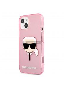 Funda TPU Karl Lagerfeld KLHCP13MKHTUGLP Karl Head iPhone 13 rosa