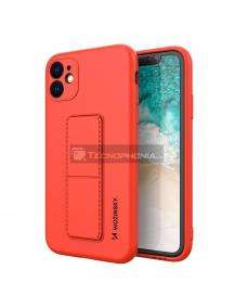 Funda TPU Wozinsky Kickstand Samsung Galaxy A12 A125 roja