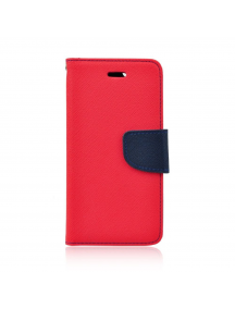 Funda libro TPU Fancy Samsung Galaxy A52 A525 - A52 5G A526 roja