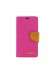 Funda libro Goospery Canvas Samsung Galaxy A12 A125 rosa - camel