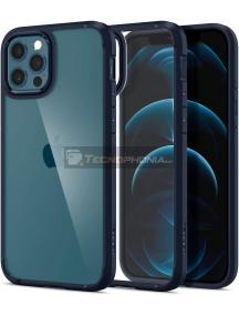 Funda Spigen Ultra Hybrid Matte iPhone 12 - 12 Pro azul marino