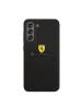 Funda TPU Ferrari Liquid Silicone Metal Logo Samsung Galaxy S21 5G FE G990 negra