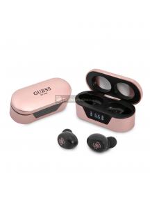 Airculares bluetooth Guess True Wireless Classic Logo BT5.0 5H Stereo rosa