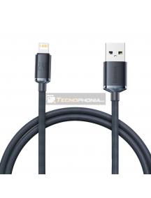 Cable Baseus Crystal Shine CAJY000001USB Lightning 20W 1.2m negro