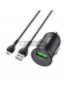 Cargador rápido de coche Hoco Z43 USB QC3.0 18W