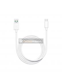 Cable de carga rápida OPPO DL129 USB a Type-C 65W 1m blanco