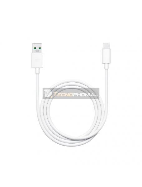 Cable de carga rápida OPPO DL129 USB a Type-C 65W 1m blanco