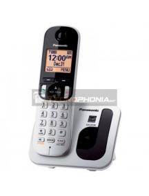 Telefono inalámbrico Panasonic KX-TGC210 plata con pantalla