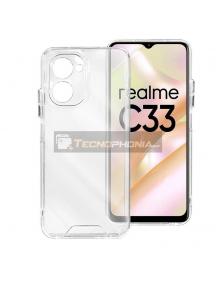 Funda TPU Premium Realme C30 - C33 transparente doble componente