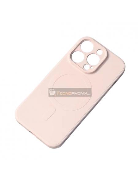 Funda TPU MagSafe iPhone 15 Pro Max crema