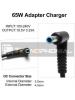Cargador - Acumulador de portátil Hp 65w 19.5v 3.33a 4.5* 3.0mm Punta Azul