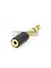 Adaptador de audio Gembird 6.35 mm macho a 3.5 mm mini jack hembra
