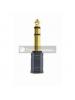Adaptador de audio Gembird 6.35 mm macho a 3.5 mm mini jack hembra