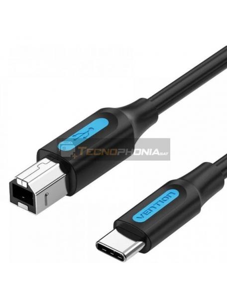 Cable USB 2.0 impresora Vention Cqubg Usb Type C 480mbps 1m