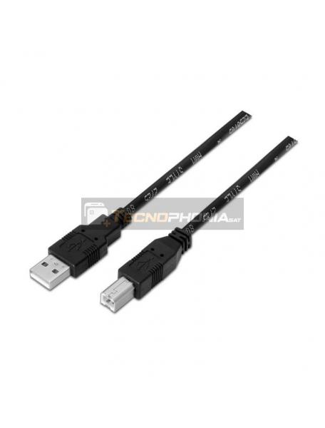 Cable USB 2.0 impresora Aisens 1.8m