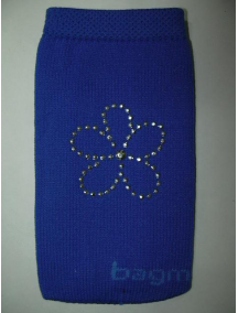 Funda - calcetín Bagmóvil Diamond flor azul