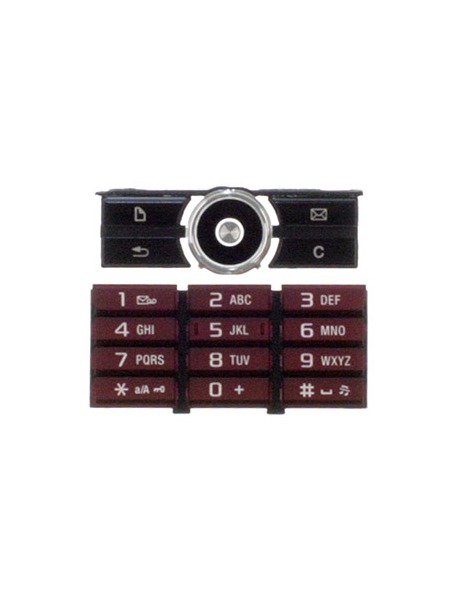 Teclado Sony Ericsson G900 rojo