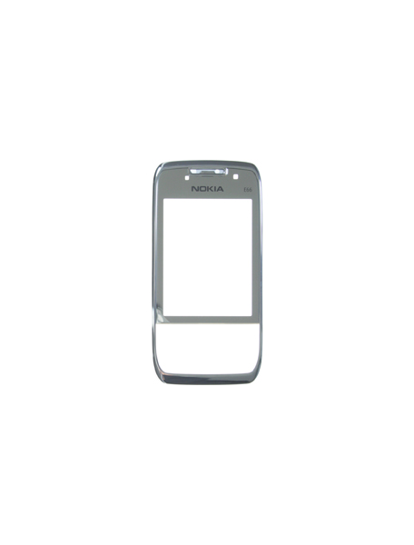 Carcasa frontal Nokia E66 plata