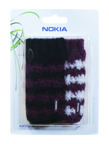Funda - calcetín Nokia CP-221 lila- negra y lila-blanca