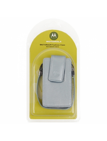 Funda de piel Motorola V3 - V3i plata