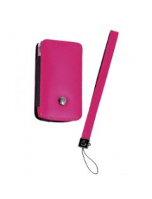 Funda de piel Motorola V3 - V3i rosa con blister