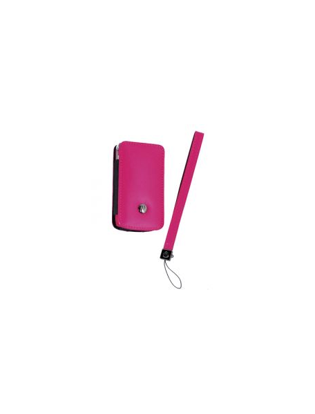Funda de piel Motorola V3 - V3i rosa con blister