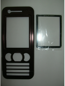 Carcasa frontal Sony Ericsson W890 marrón compatible