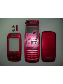 Carcasa Samsung E250 roja vodafone completa