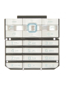 Teclado Sony Ericsson G502 plata