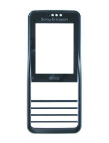 Carcasa frontal Sony Ericsson G502 negra