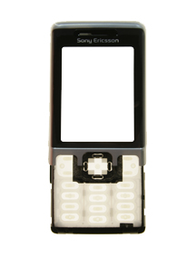 Carcasa frontal Sony Ericsson C702 plata
