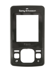 Carcasa frontal Sony Ericsson T303 negra