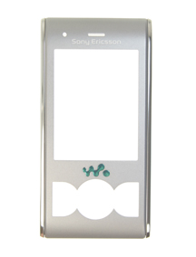 Carcasa frontal Sony Ericsson W595 gris