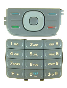 Teclado Nokia 5300 Plata