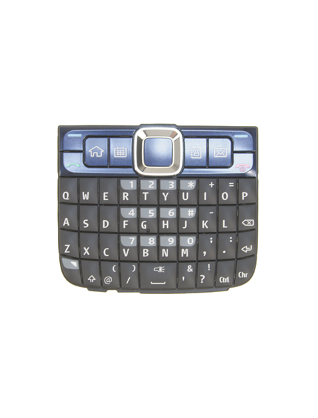 Teclado Nokia E63 azul - negro