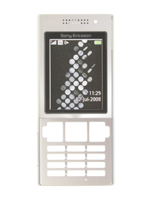 Carcasa frontal Sony Ericsson T700 plata