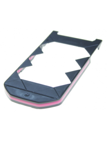Carcasa inferior frontal Nokia 7070 prisma negra - rosa