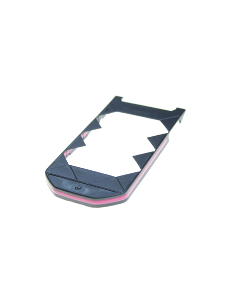 Carcasa inferior frontal Nokia 7070 prisma negra - rosa
