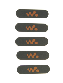 Embellecedor Sony Ericsson W595 negro - naranja