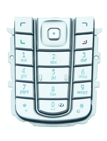 Teclado Nokia 6230i Plata