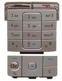 Teclado Nokia 6260 Completo plata