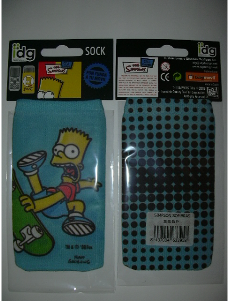 Funda - CalcetínThe Simpsons Sombra Bart azul