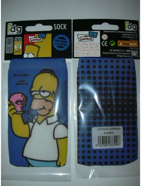 Funda - CalcetínThe Simpsons Sombra Hommer azul