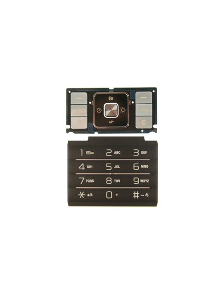 Teclado Sony Ericsson C905 plata - negro