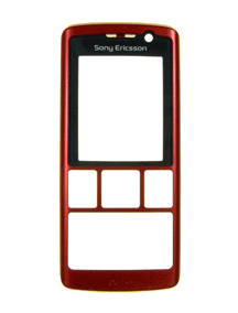 Carcasa frontal Sony Ericsson K610i roja