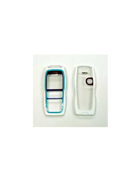 Carcasa Nokia 3220 blanca - azul